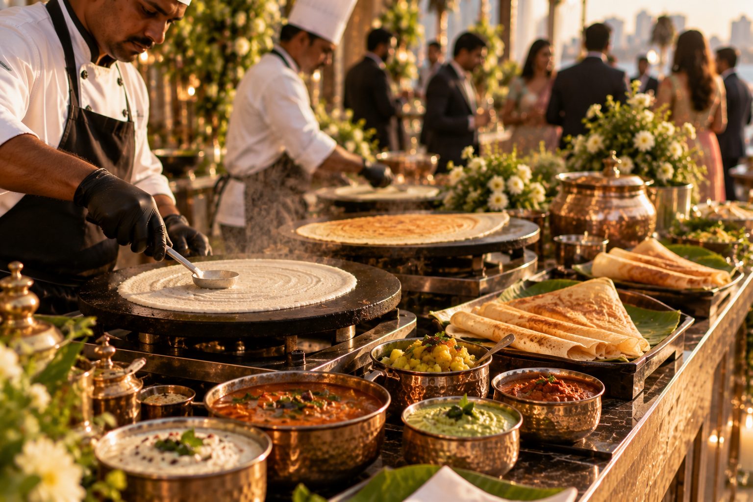 Live Dosa and Idli Counter by Welcome Caterers in Pune