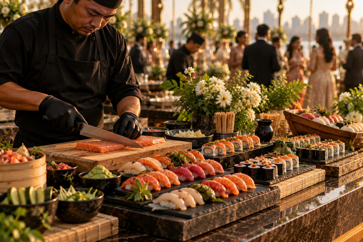 Sushi and Maki Counter by Welcome Caterers in Pune